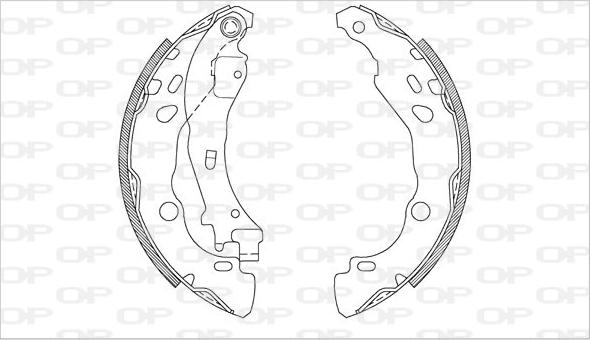 Open Parts BSA2080.00 - Jeu de mâchoires de frein cwaw.fr