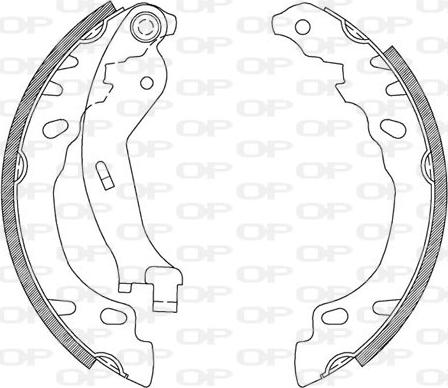 Open Parts BSA2083.00 - Jeu de mâchoires de frein cwaw.fr