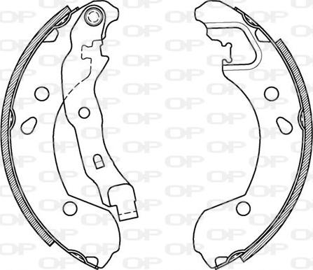 Open Parts BSA2087.00 - Jeu de mâchoires de frein cwaw.fr