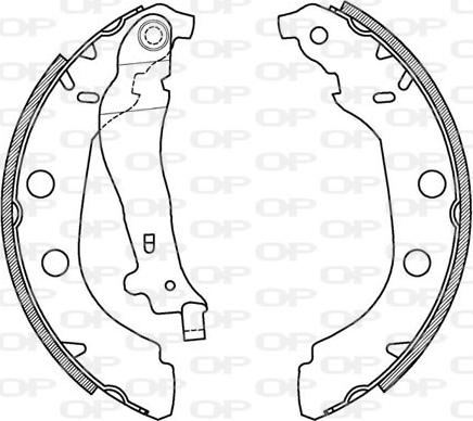 Open Parts BSA2039.00 - Jeu de mâchoires de frein cwaw.fr