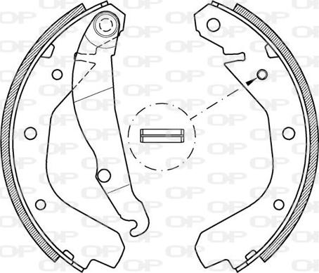 Open Parts BSA2034.00 - Jeu de mâchoires de frein cwaw.fr