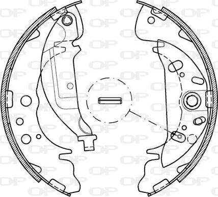 Open Parts BSA2035.00 - Jeu de mâchoires de frein cwaw.fr