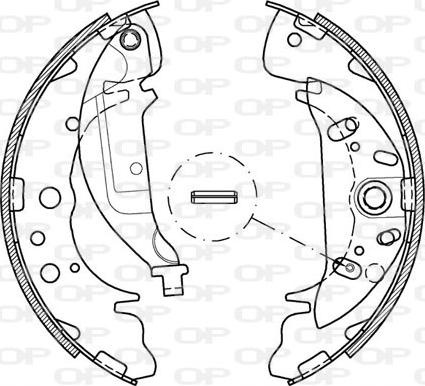 Open Parts BSA2036.00 - Jeu de mâchoires de frein cwaw.fr