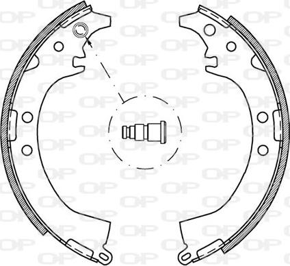 Open Parts BSA2031.00 - Jeu de mâchoires de frein cwaw.fr