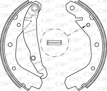 Open Parts BSA2038.00 - Jeu de mâchoires de frein cwaw.fr