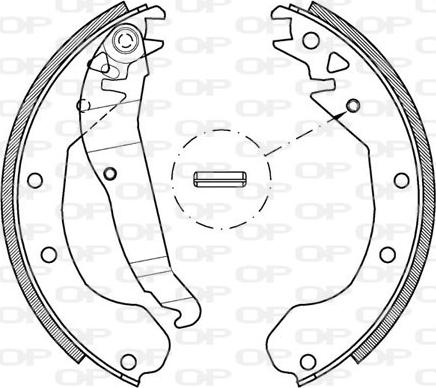 Open Parts BSA2037.00 - Jeu de mâchoires de frein cwaw.fr