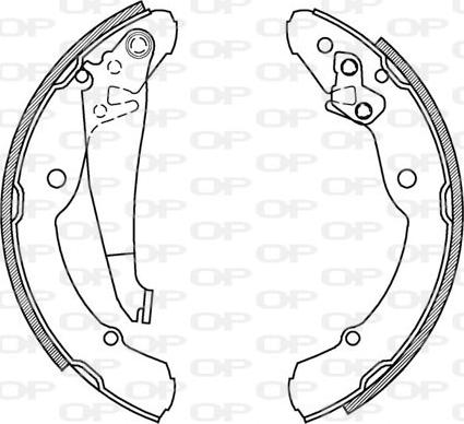 Open Parts BSA2029.00 - Jeu de mâchoires de frein cwaw.fr