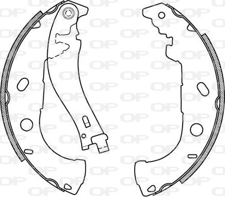 Open Parts BSA2022.00 - Jeu de mâchoires de frein cwaw.fr