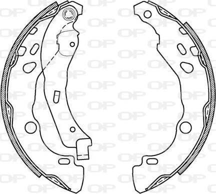 Open Parts BSA2079.00 - Jeu de mâchoires de frein cwaw.fr