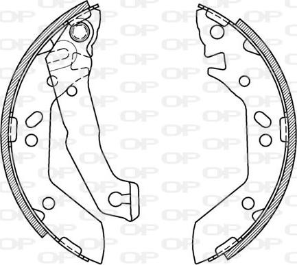 Open Parts BSA2070.00 - Jeu de mâchoires de frein cwaw.fr