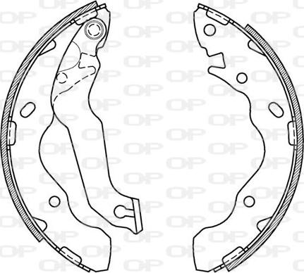 Open Parts BSA2071.00 - Jeu de mâchoires de frein cwaw.fr