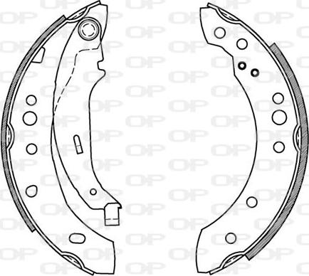 Open Parts BSA2078.00 - Jeu de mâchoires de frein cwaw.fr