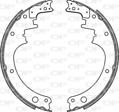 Open Parts BSA2072.00 - Jeu de mâchoires de frein cwaw.fr