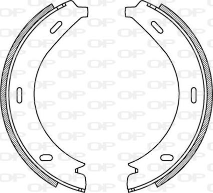 Open Parts BSA2195.00 - Jeu de mâchoires de frein cwaw.fr