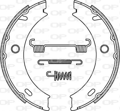 Open Parts BSA2196.00 - Jeu de mâchoires de frein cwaw.fr