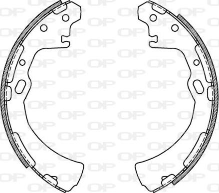 Open Parts BSA2144.00 - Jeu de mâchoires de frein cwaw.fr