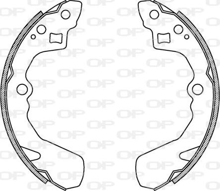 Open Parts BSA2145.00 - Jeu de mâchoires de frein cwaw.fr