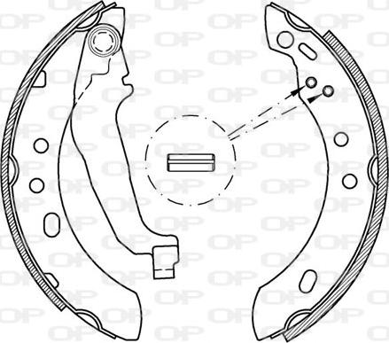 Open Parts BSA2146.00 - Jeu de mâchoires de frein cwaw.fr