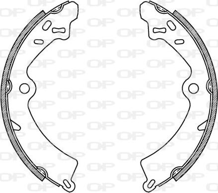 Open Parts BSA2140.00 - Jeu de mâchoires de frein cwaw.fr