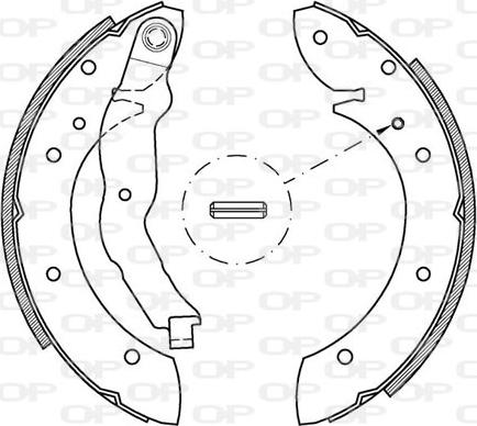 Open Parts BSA2148.00 - Jeu de mâchoires de frein cwaw.fr