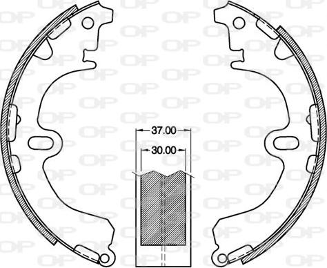 Open Parts BSA2142.00 - Jeu de mâchoires de frein cwaw.fr