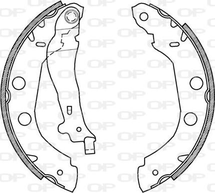 Open Parts BSA2156.00 - Jeu de mâchoires de frein cwaw.fr