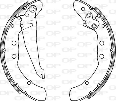 Open Parts BSA2150.00 - Jeu de mâchoires de frein cwaw.fr