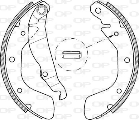 Open Parts BSA2151.00 - Jeu de mâchoires de frein cwaw.fr