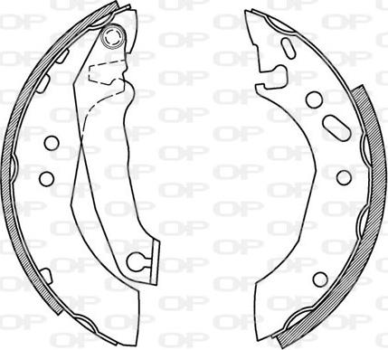 Open Parts BSA2166.00 - Jeu de mâchoires de frein cwaw.fr