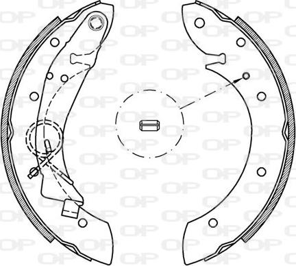 Open Parts BSA2160.00 - Jeu de mâchoires de frein cwaw.fr