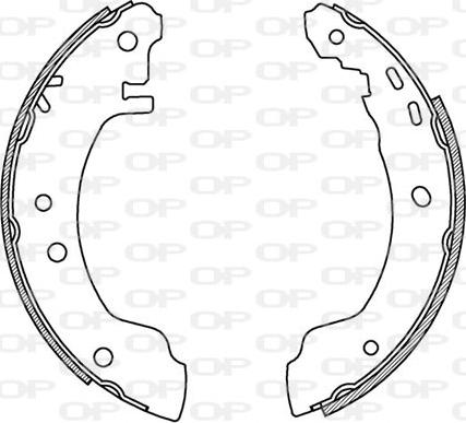 Open Parts BSA2168.00 - Jeu de mâchoires de frein cwaw.fr