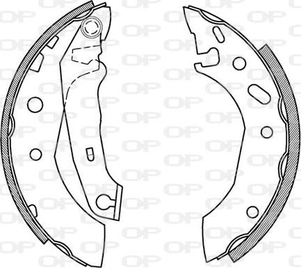 Open Parts BSA2167.00 - Jeu de mâchoires de frein cwaw.fr