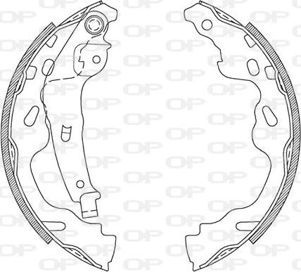 Open Parts BSA2104.00 - Jeu de mâchoires de frein cwaw.fr