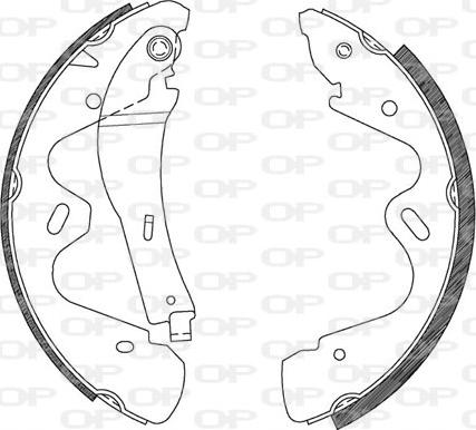 Open Parts BSA2100.00 - Jeu de mâchoires de frein cwaw.fr