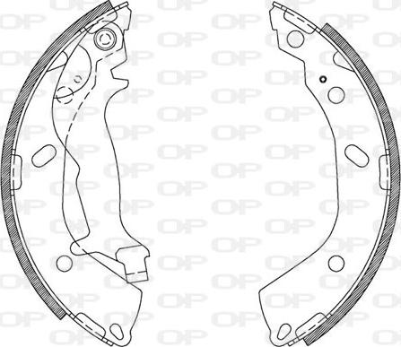 Open Parts BSA2108.00 - Jeu de mâchoires de frein cwaw.fr