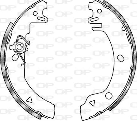 Open Parts BSA2103.00 - Jeu de mâchoires de frein cwaw.fr