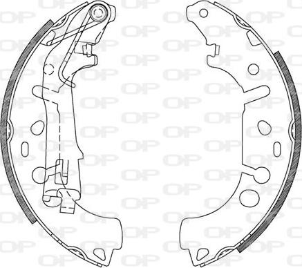 Open Parts BSA2107.00 - Jeu de mâchoires de frein cwaw.fr