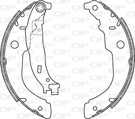 Open Parts BSA2119.00 - Jeu de mâchoires de frein cwaw.fr