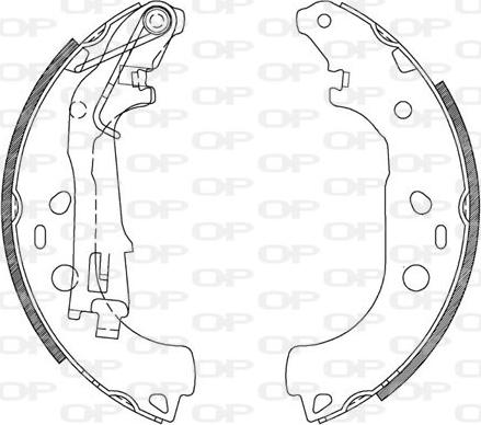 Open Parts BSA2115.00 - Jeu de mâchoires de frein cwaw.fr