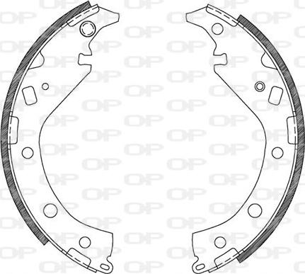 Open Parts BSA2116.00 - Jeu de mâchoires de frein cwaw.fr