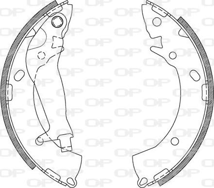 Open Parts BSA2113.00 - Jeu de mâchoires de frein cwaw.fr