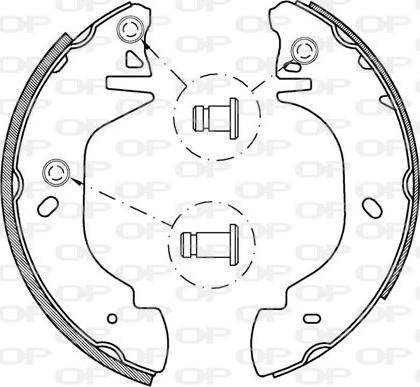 Open Parts BSA2134.00 - Jeu de mâchoires de frein cwaw.fr