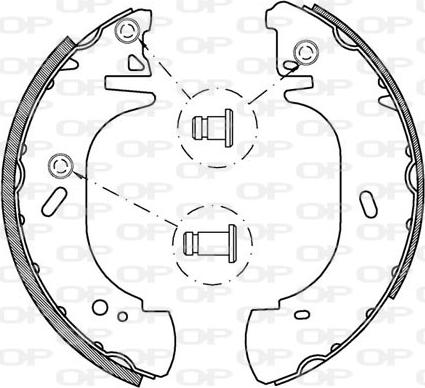 Open Parts BSA2135.00 - Jeu de mâchoires de frein cwaw.fr