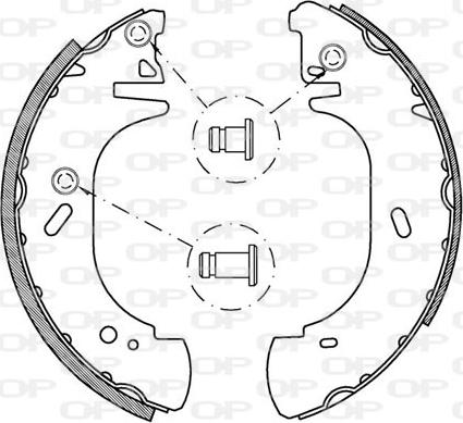 Open Parts BSA2136.00 - Jeu de mâchoires de frein cwaw.fr