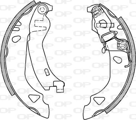 Open Parts BSA2131.00 - Jeu de mâchoires de frein cwaw.fr