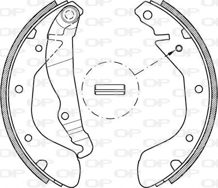 Open Parts BSA2138.00 - Jeu de mâchoires de frein cwaw.fr