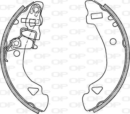 Open Parts BSA2132.00 - Jeu de mâchoires de frein cwaw.fr