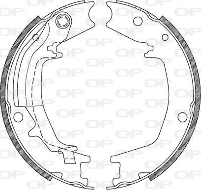 Open Parts BSA2128.00 - Jeu de mâchoires de frein cwaw.fr