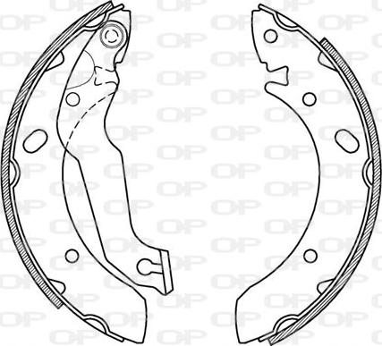 Open Parts BSA2174.00 - Jeu de mâchoires de frein cwaw.fr