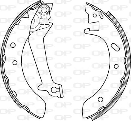 Open Parts BSA2170.00 - Jeu de mâchoires de frein cwaw.fr